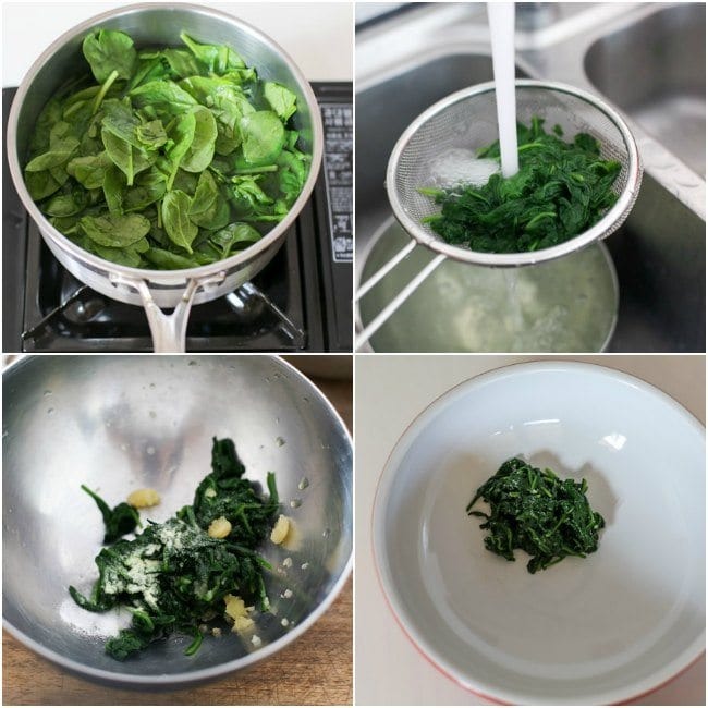 Cooking-spinach-for-Japchae